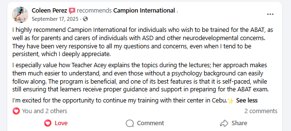 Campion testimonial