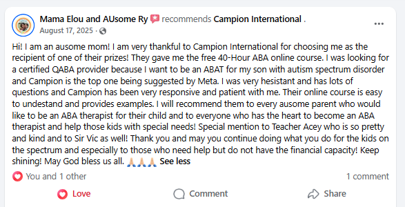 Campion testimonial