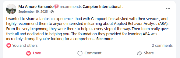 Campion testimonial