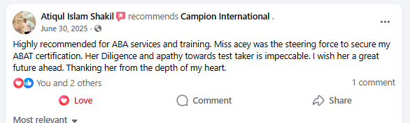 Campion testimonial